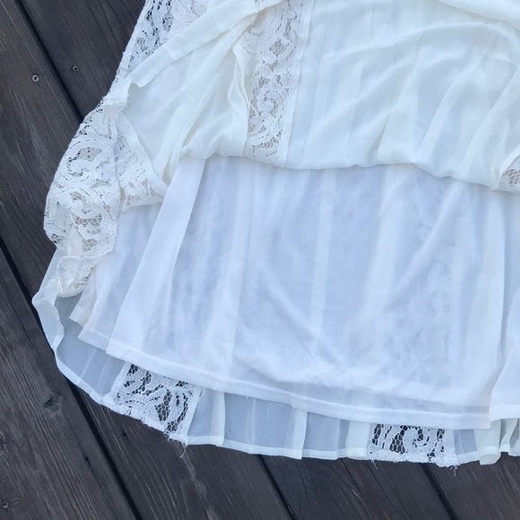 Nwt Umgee Beautiful Ivory Dress Size Med - Picture 3 of 5